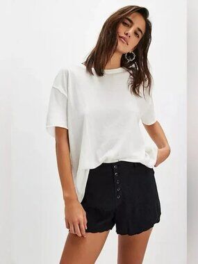 Free People Claudia Tap Shorts Black Size 2 NWOT